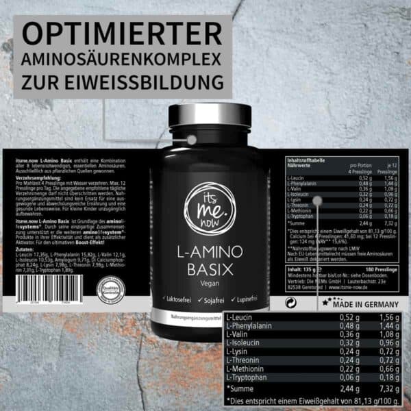 its me now L Amino basix optimierter Aminosaeurenkomplex